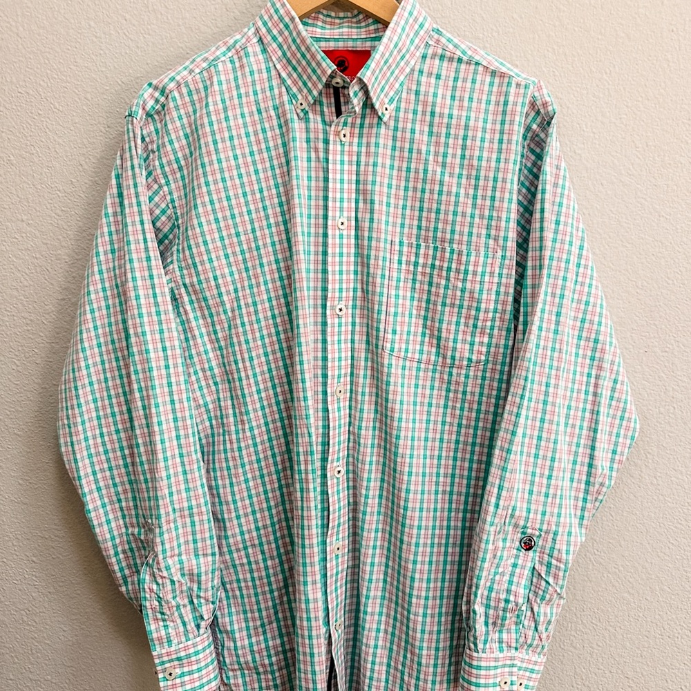 Southern Proper Green and White Checkered Shirt